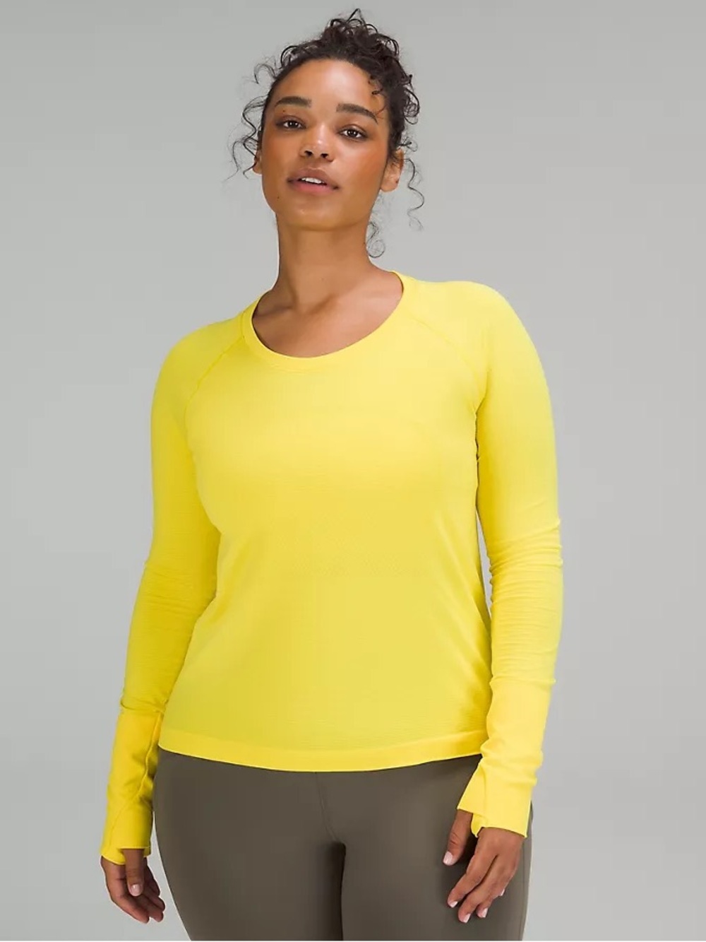Lululemon Swiftly Tech Long-Sleeve Shirt 2.0 Race Length - Sonic Yellow